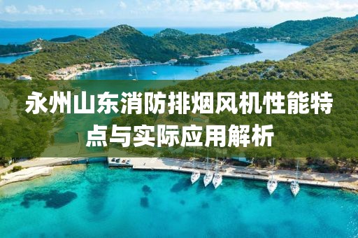 永州山东消防排烟风机性能特点与实际应用解析