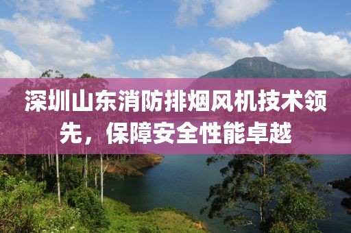 深圳山东消防排烟风机技术领先，保障安全性能卓越