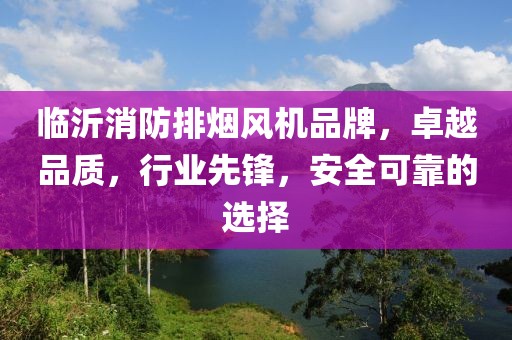 临沂消防排烟风机品牌，卓越品质，行业先锋，安全可靠的选择